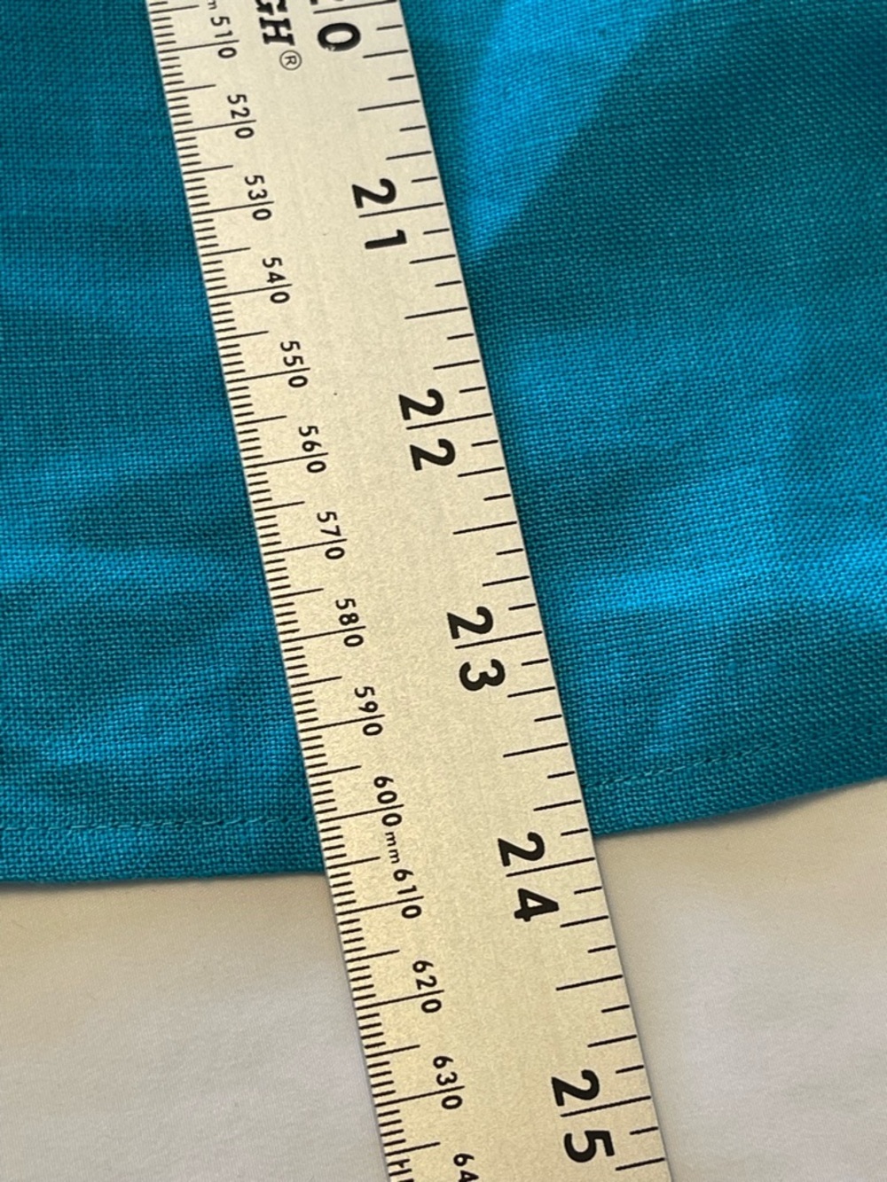 Irish Linen Turquoise Collared Blouse Button Front Cinched Waist 2X - Picture 8 of 11